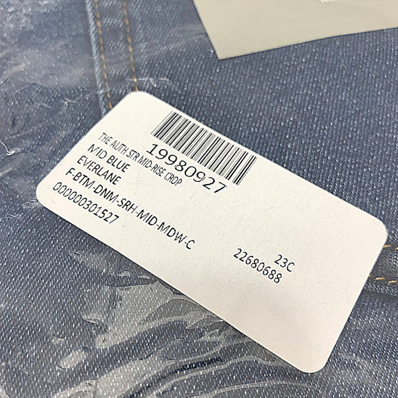 Everlane NWT Stretch Mid-Rise Skinny Crop Jeans 23 - Picture 9 of 11